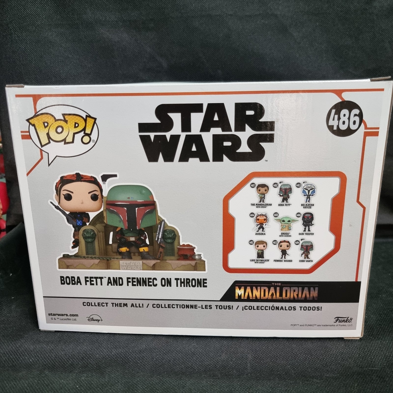 Funko Pop! Star Wars Boba Fett and Fennec on Throne #486 