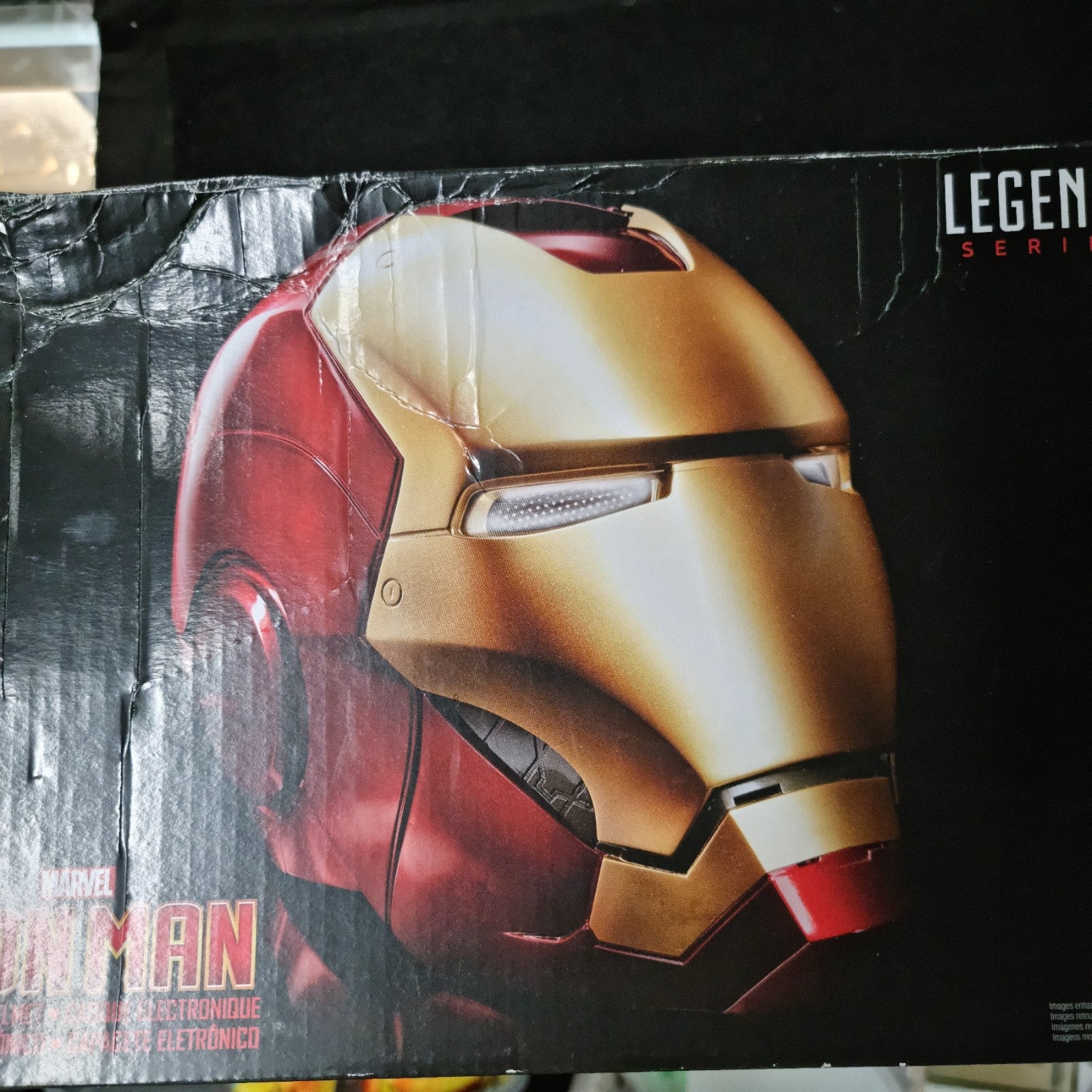 Avengers Marvel Legends Gear Iron Man Replica Electronic LED Helmet 