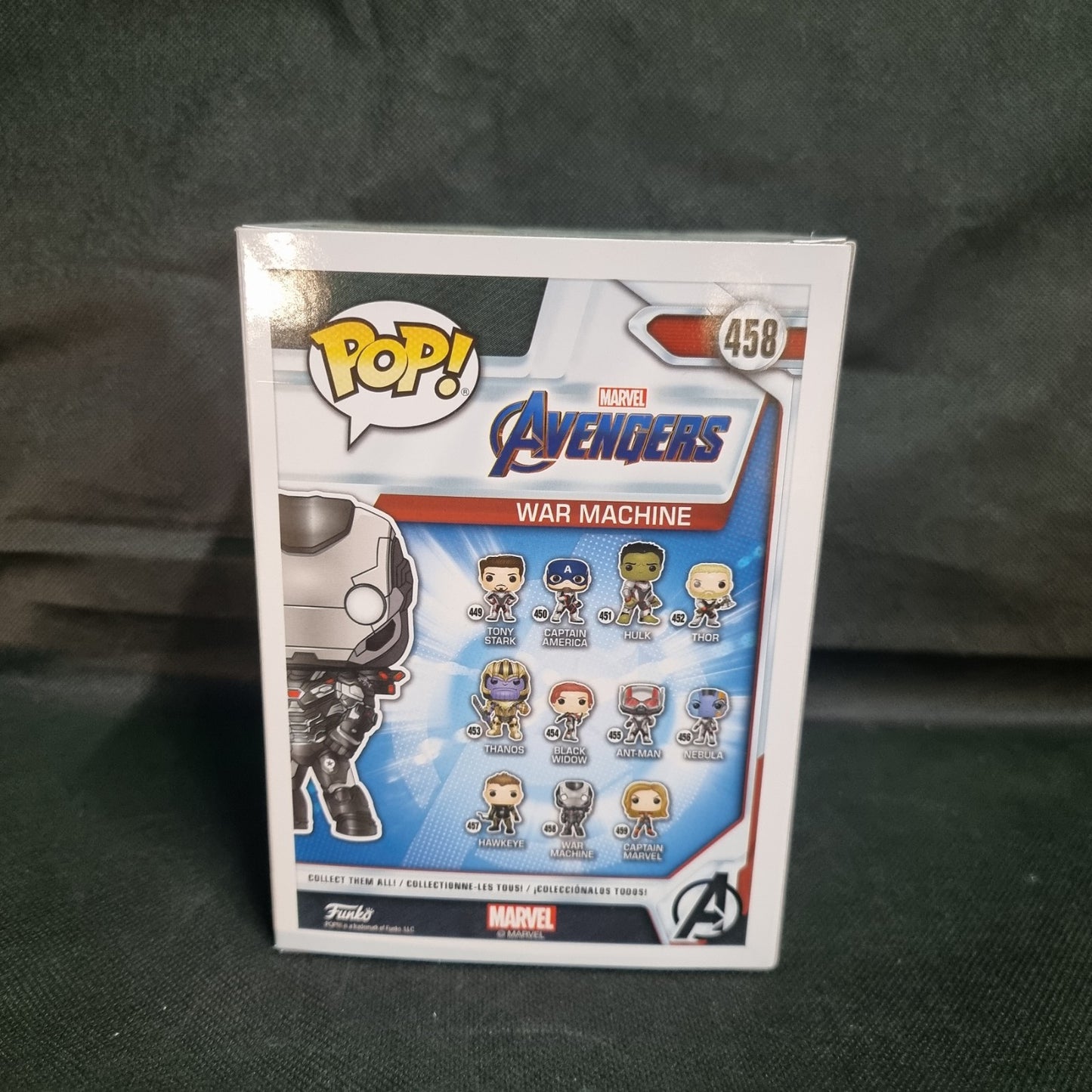 Funko Pop! Marvel Studios - Marvel Avengers War Machine #458 Bobble Head Figure