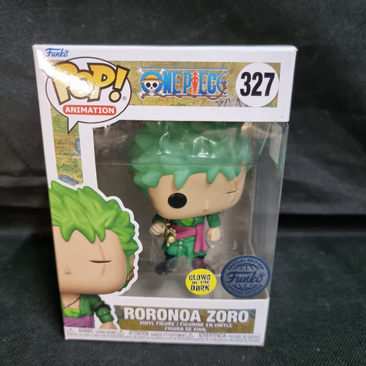 One Piece Roronoa Zoro US Exclusive Glow in the Dark Pop! Vinyl Figure Funko