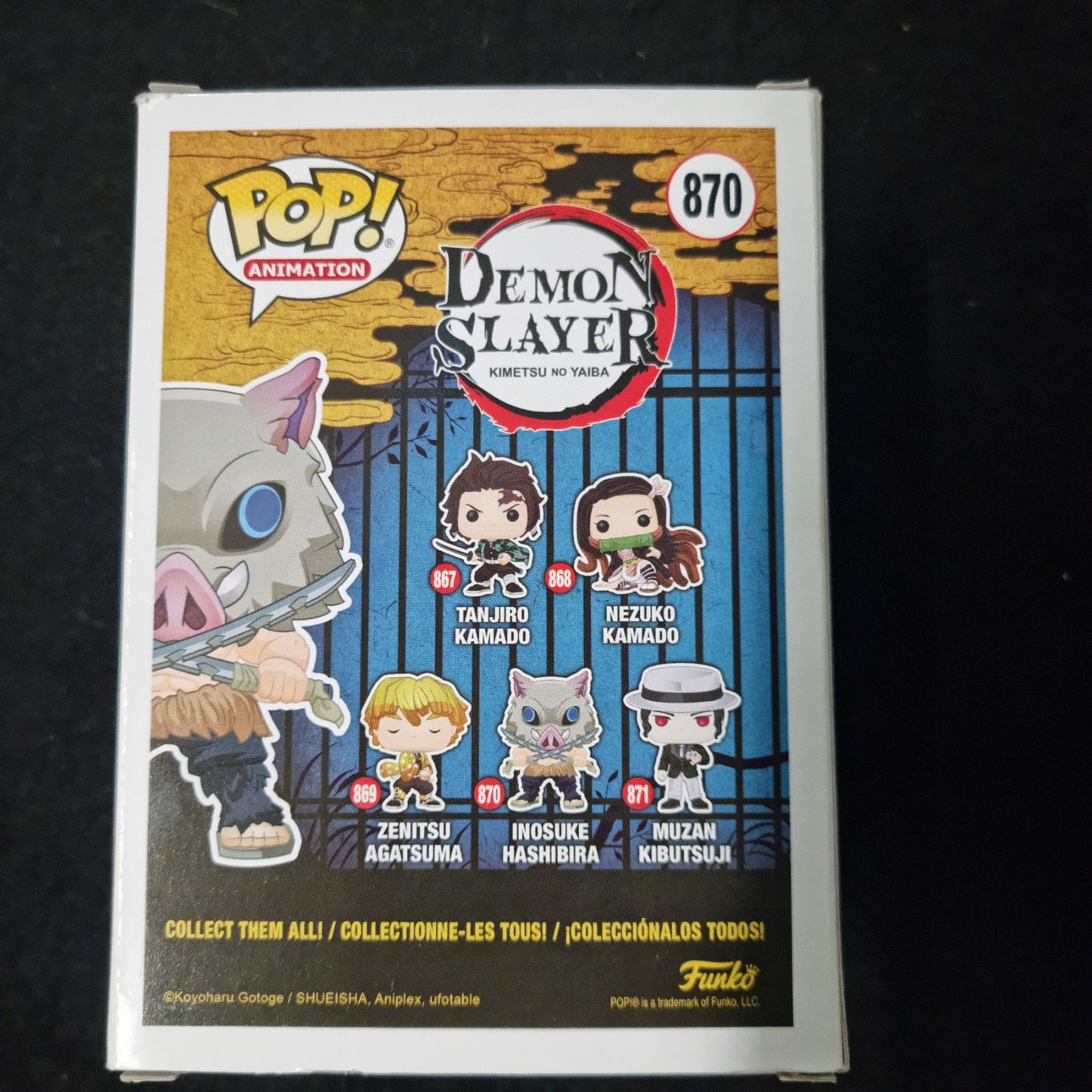 Funko Pop Demon Slayer : Inosuke Hashibira #870 Anime Vinyl Figure 