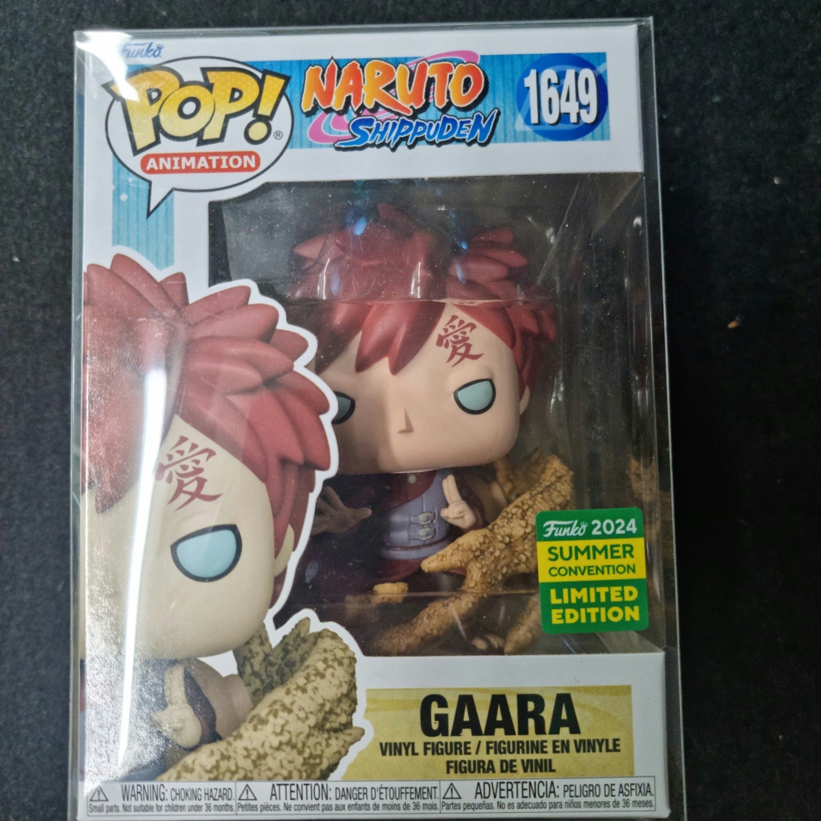 Pop! Gaara Using Sand Jutsu Funko#1649 Exclusive 2024 Summer convention Sticker