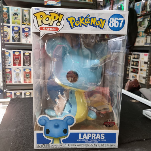 Funko POP! Games: Pokemon Jumbo Lapras 10" Vinyl Figure Statue #867 Exclusive