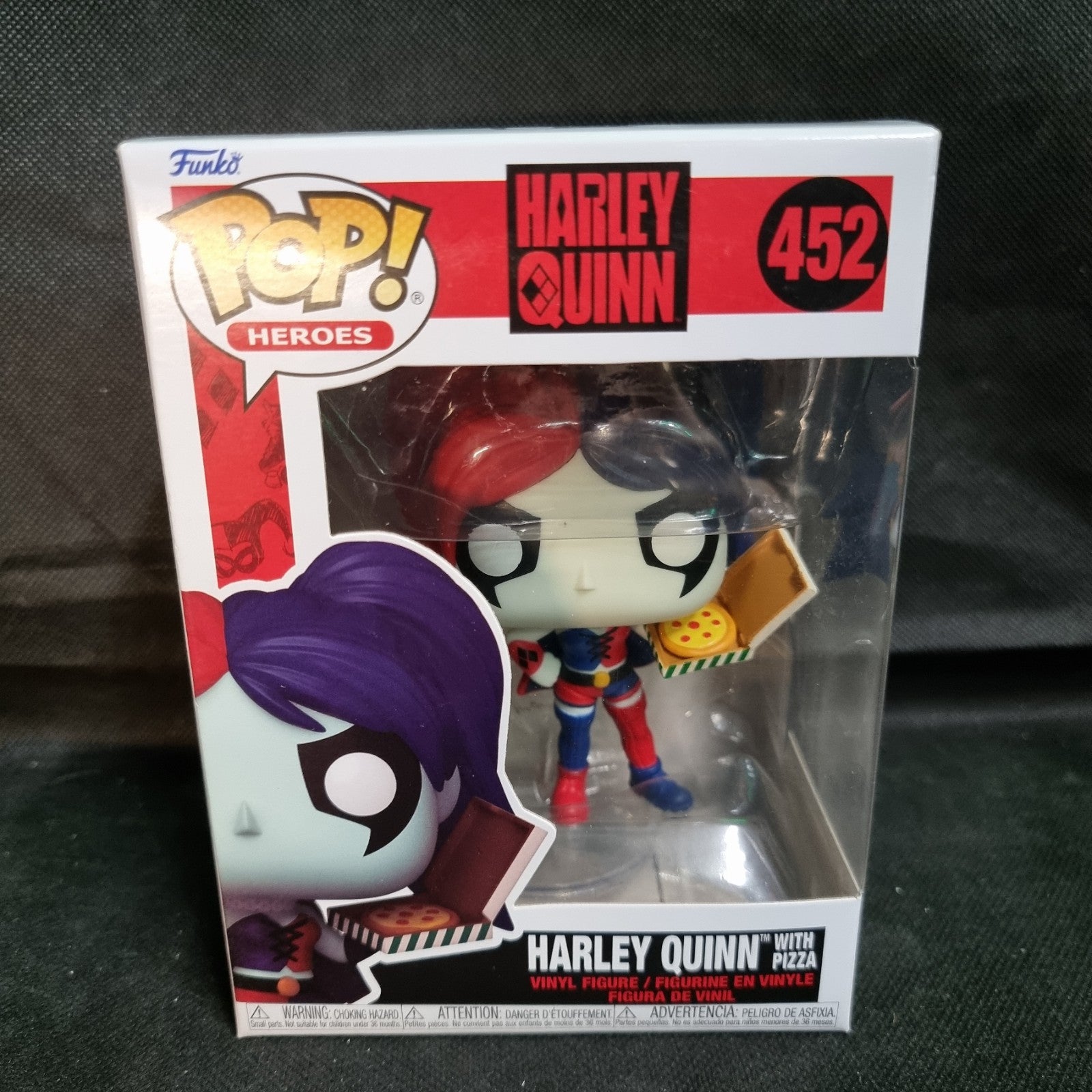 Funko POP! HARLEY QUINN WITH PIZZA #452 DC Universe Vinyl Figure