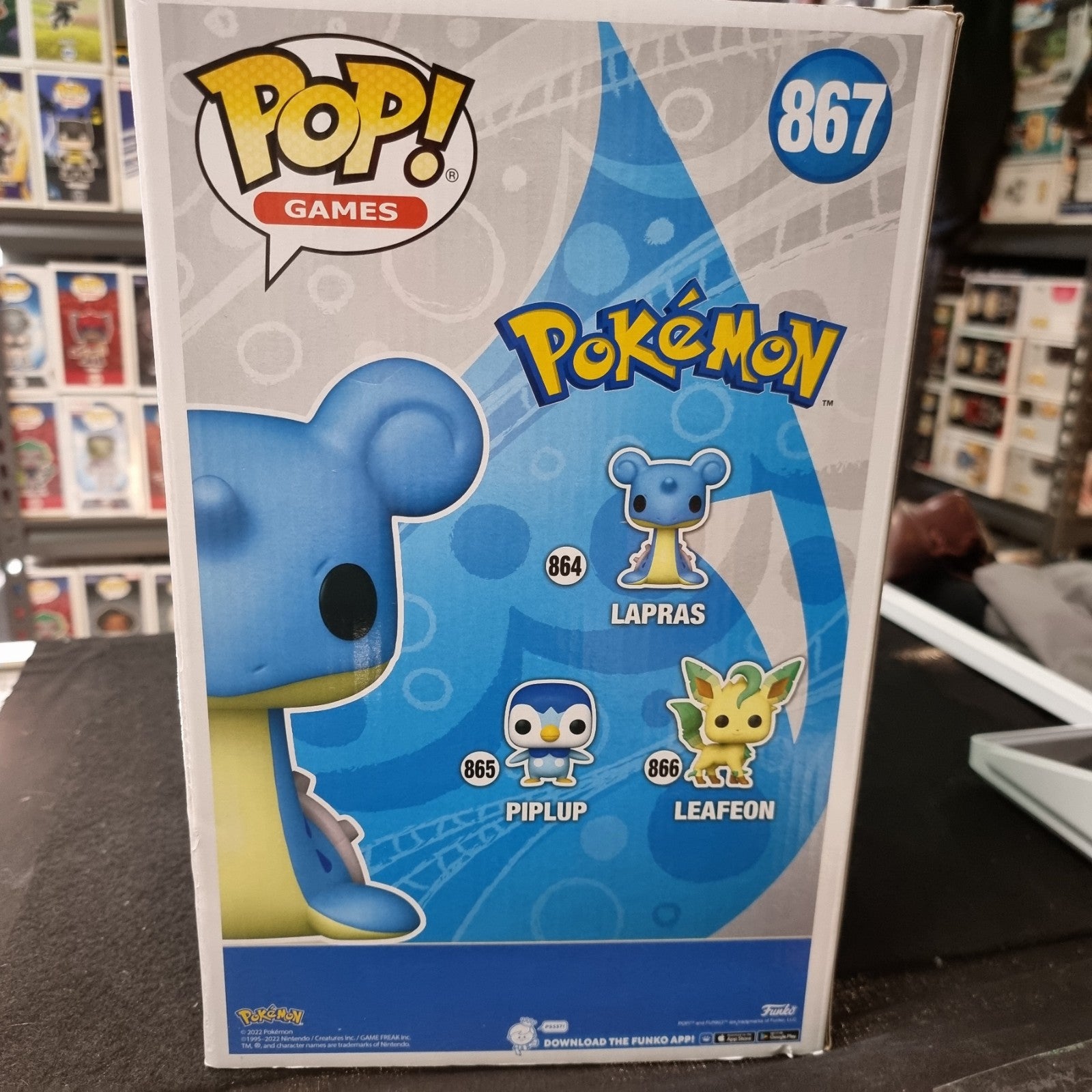 Funko POP! Games: Pokemon Jumbo Lapras 10" Vinyl Figure Statue #867 Exclusive