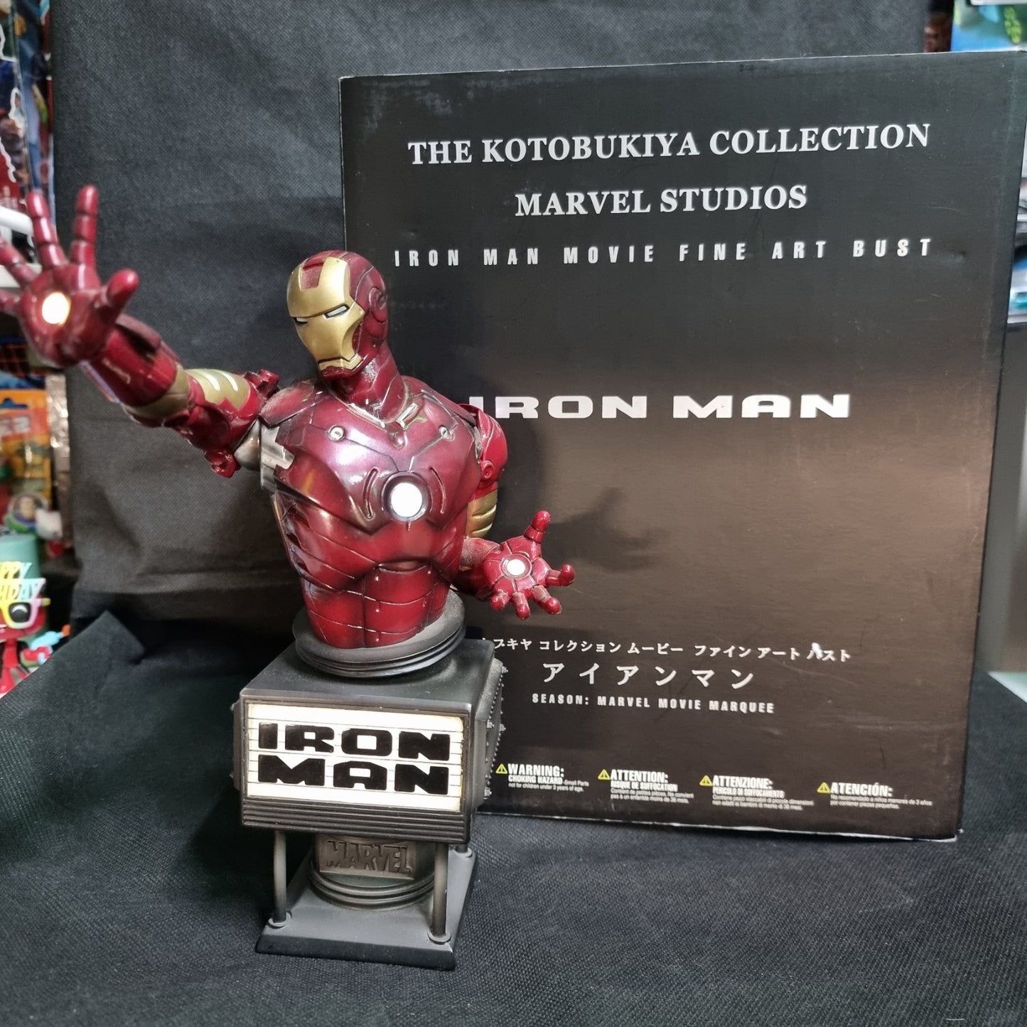 Marvel Studios IRON MAN fine art bust Kotobukiya lights up~Avengers 0892/2500