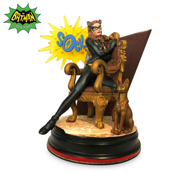 Catwoman figurine from the Batman Classic TV Series. Illuminated