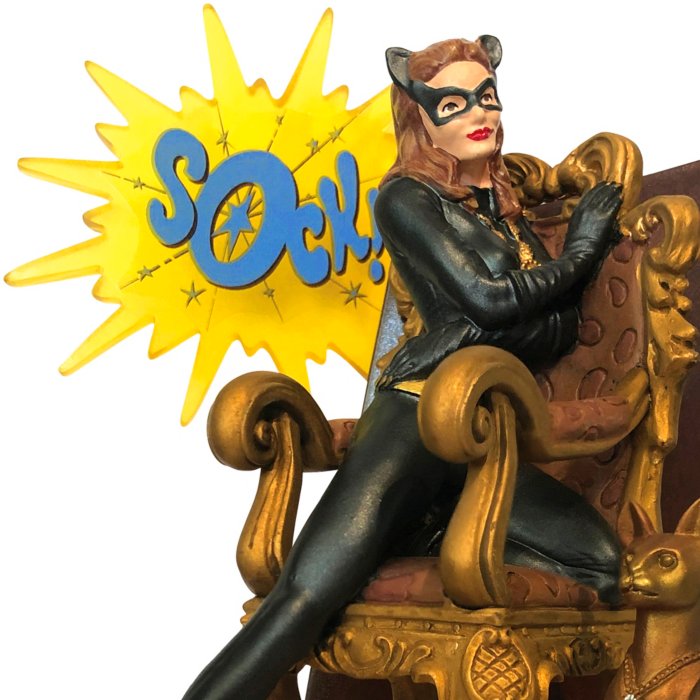 Catwoman figurine from the Batman Classic TV Series. Illuminated