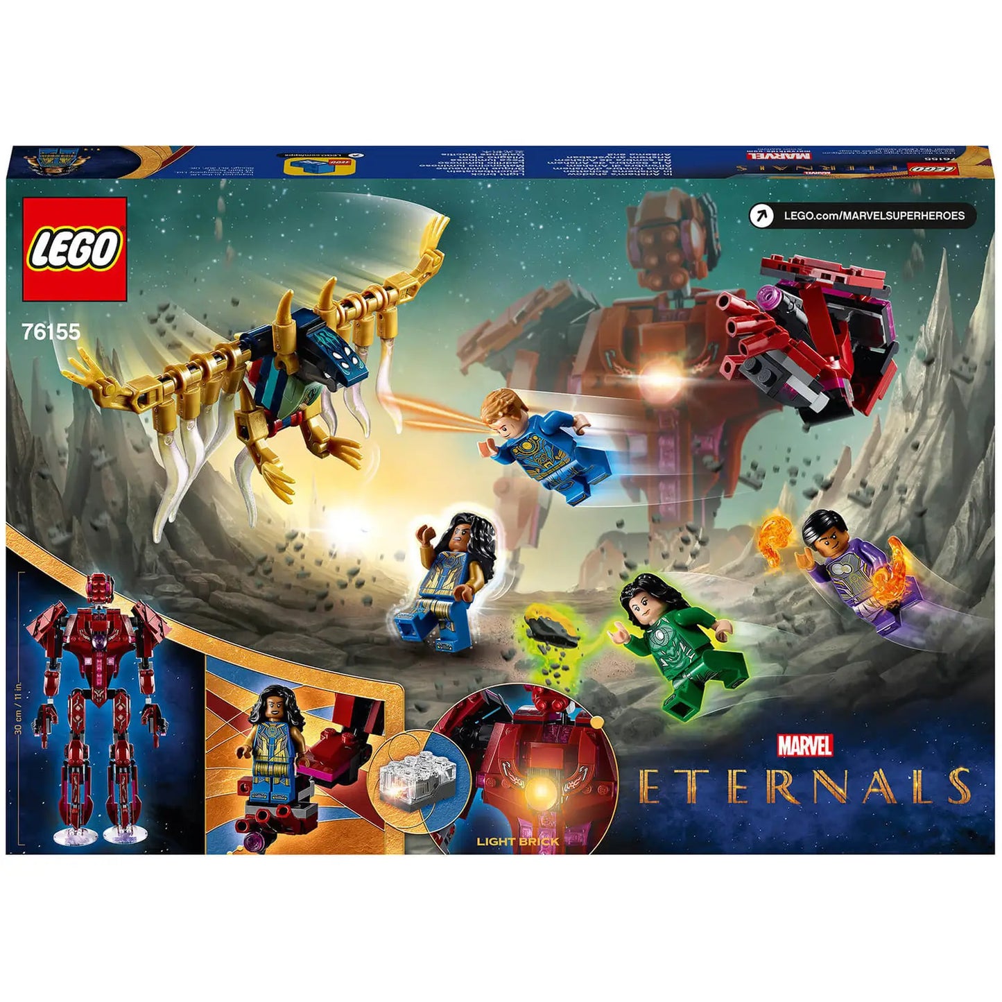 LEGO Marvel The Eternals In Arishems Shadow Figure Set