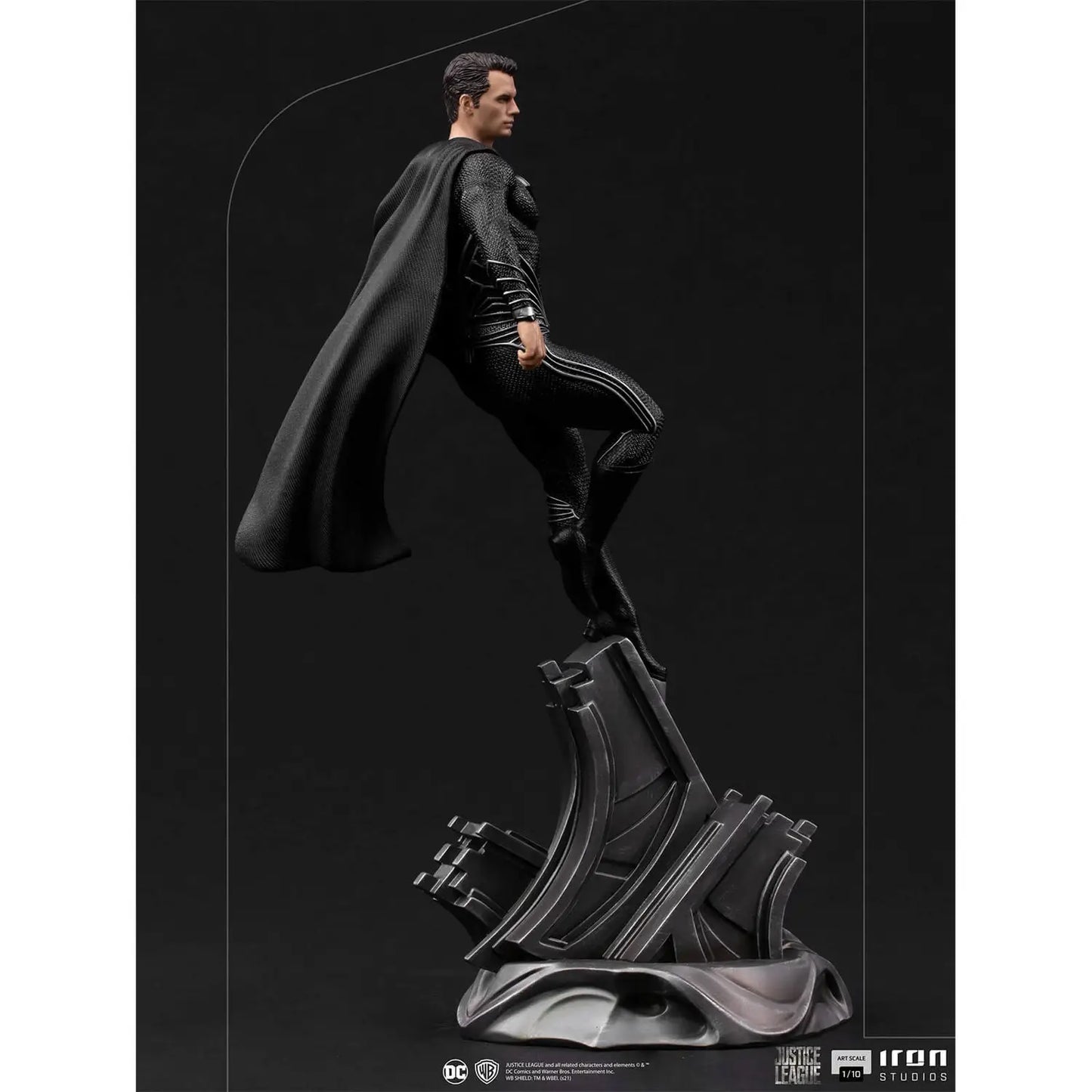 Iron Studios Zack Snyder's Justice League Art Scale Statue 1/10 Superman Black Suit