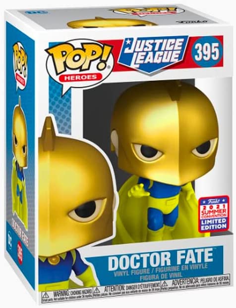 Funko POP Heroes Justice League #395 Doctor Fate Vinyl Figure Summer Convention 2021 Exclusive