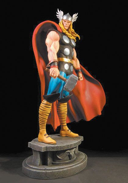 2001 The Mighty Thor Painted Mini Statue