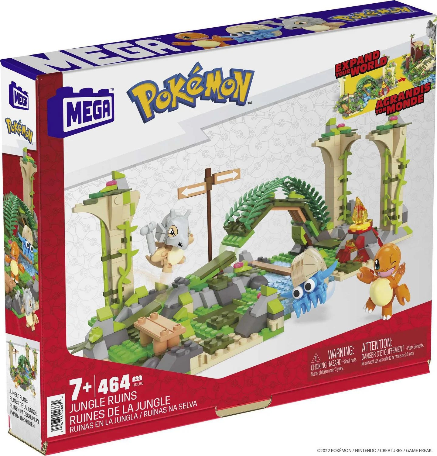 MEGA Pokémon Jungle Ruins building set - 464 pcs