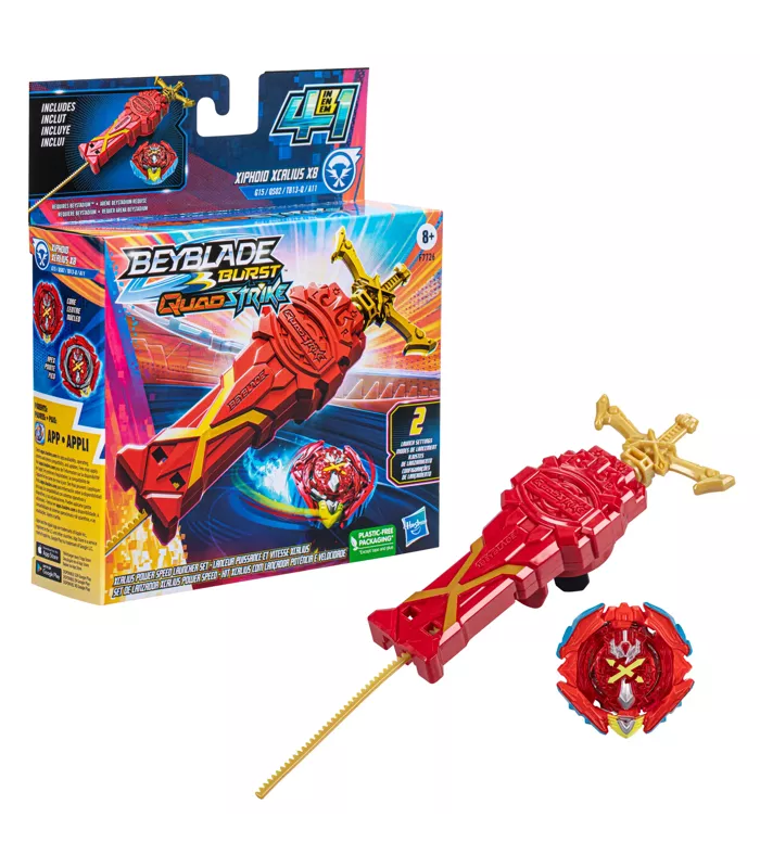 Beyblade Burst QuadStrike Xcalius Power Speed Launcher Pack - N05451