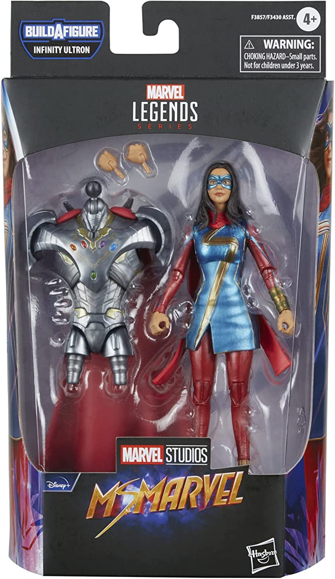 Marvel Avengers Legends Series Disney Plus Ms MCU Series Action Figure 6-inch Collectible Toy, Includes 2 Accessories and 1 Build-A-Figure Part, Multicolored,