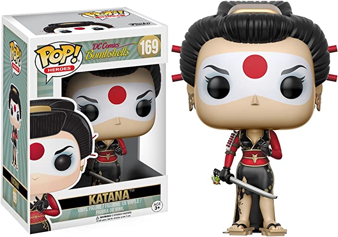 Funko POP Heroes: DC Bombshell Katana Toy Figures