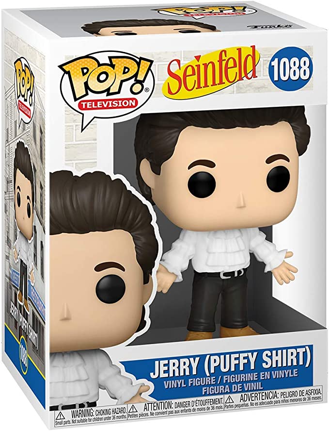 Funko POP TV: Seinfeld- Jerry w/Puffy Shirt, 3.75 inches