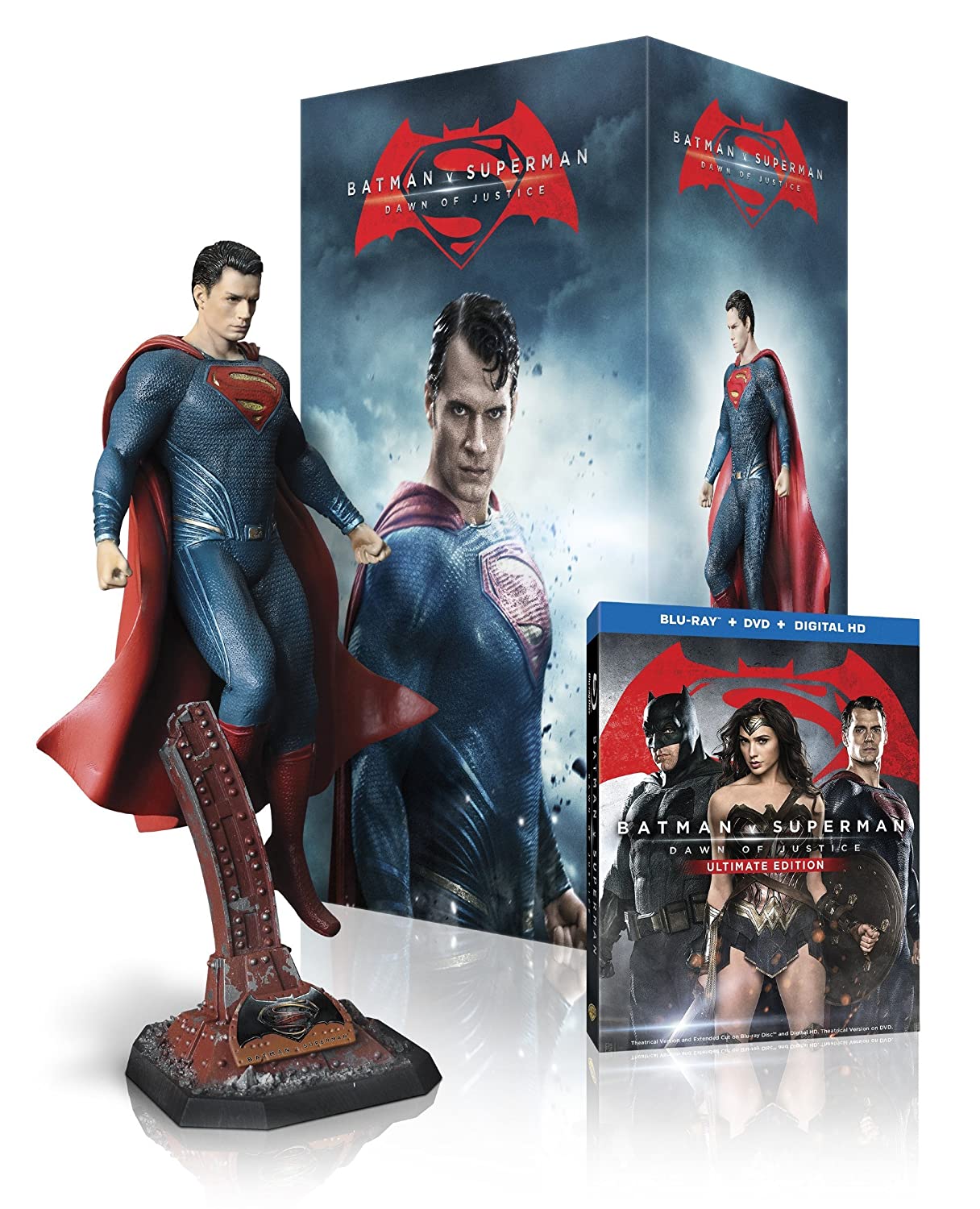 Batman v Superman: Dawn of Justice - Superman Statue Ultimate Edition [Blu-ray 3D + Blu-ray]