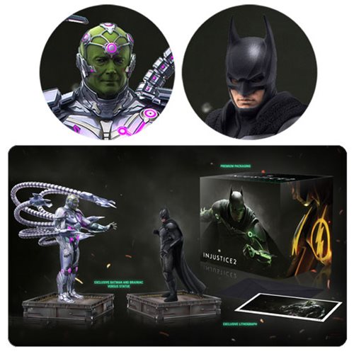 Injustice 2: The Versus Collection Batman and Brainiac Statue Set by Triforce