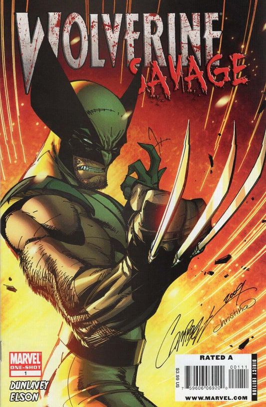 WOLVERINE SAVAGE  1 -  J SCOTT CAMPBELL COVER -  MARVEL COMICS