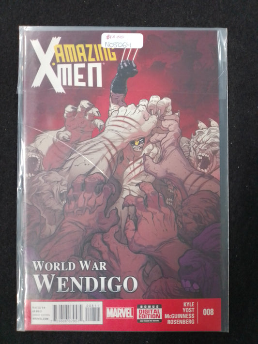 Amazing Xmen World War Wendingo #8 Comic Book - n05064