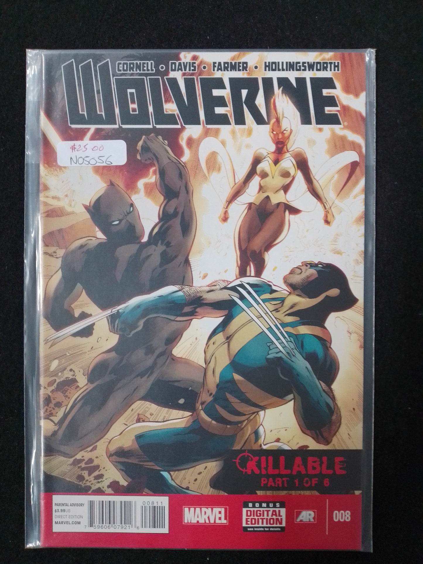 Wolverine Killable Part 1 Of 6 Comic Book - n05056