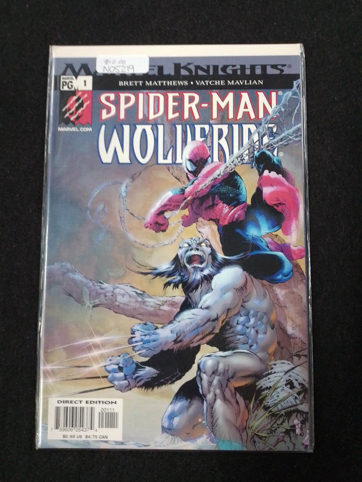 Spiderman Wolverine #1 Comic Book - N05219