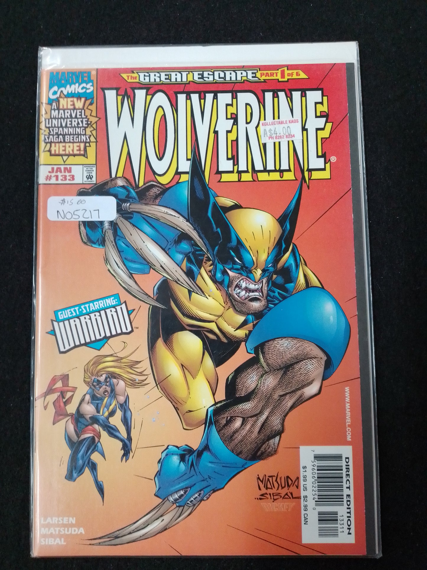 Wolverine The Great Escape No 1 Of 6 Comic Book - N05217