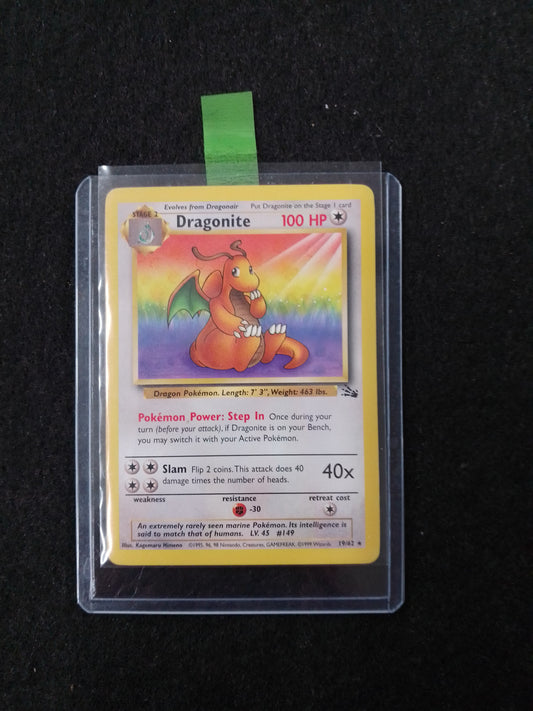 Pokemon Dragonite 100HP 19/62 Trading Card - N05279