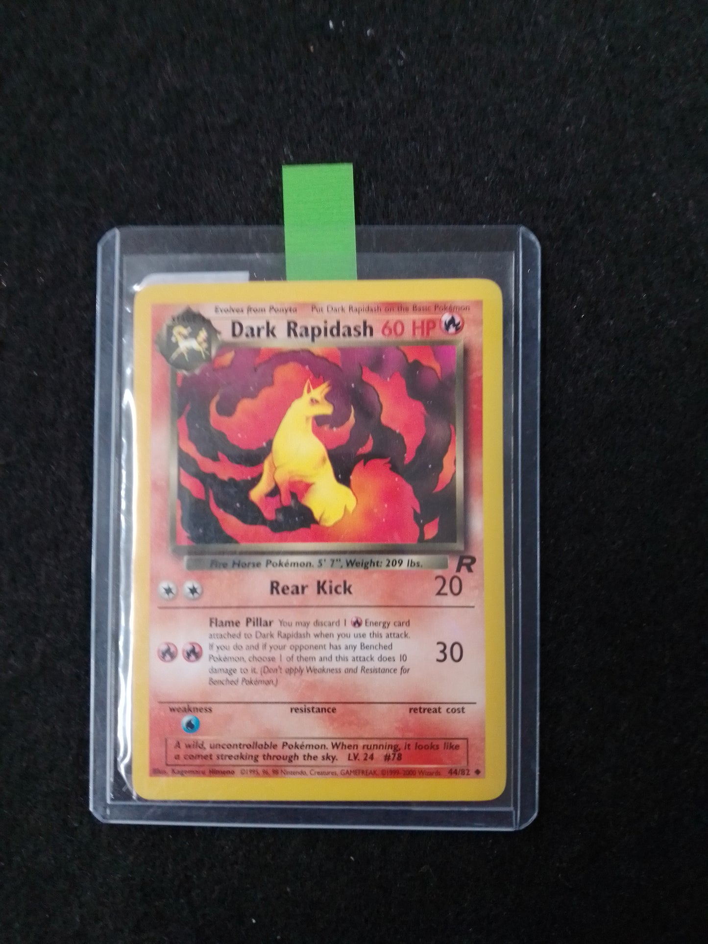 Pokemon Dark Rapidash 60 HP Rear Kick Trading Card - N05273