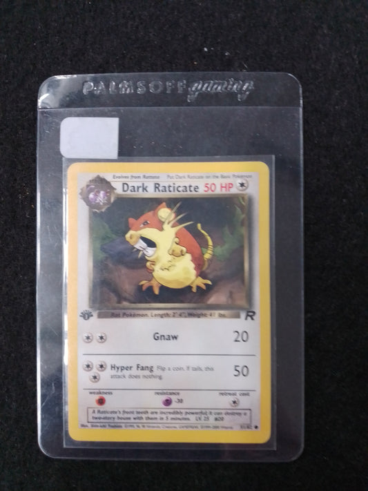 Pokemon Trading Card Dark Raticate - 51/82 - FIRST EDITION - N05268