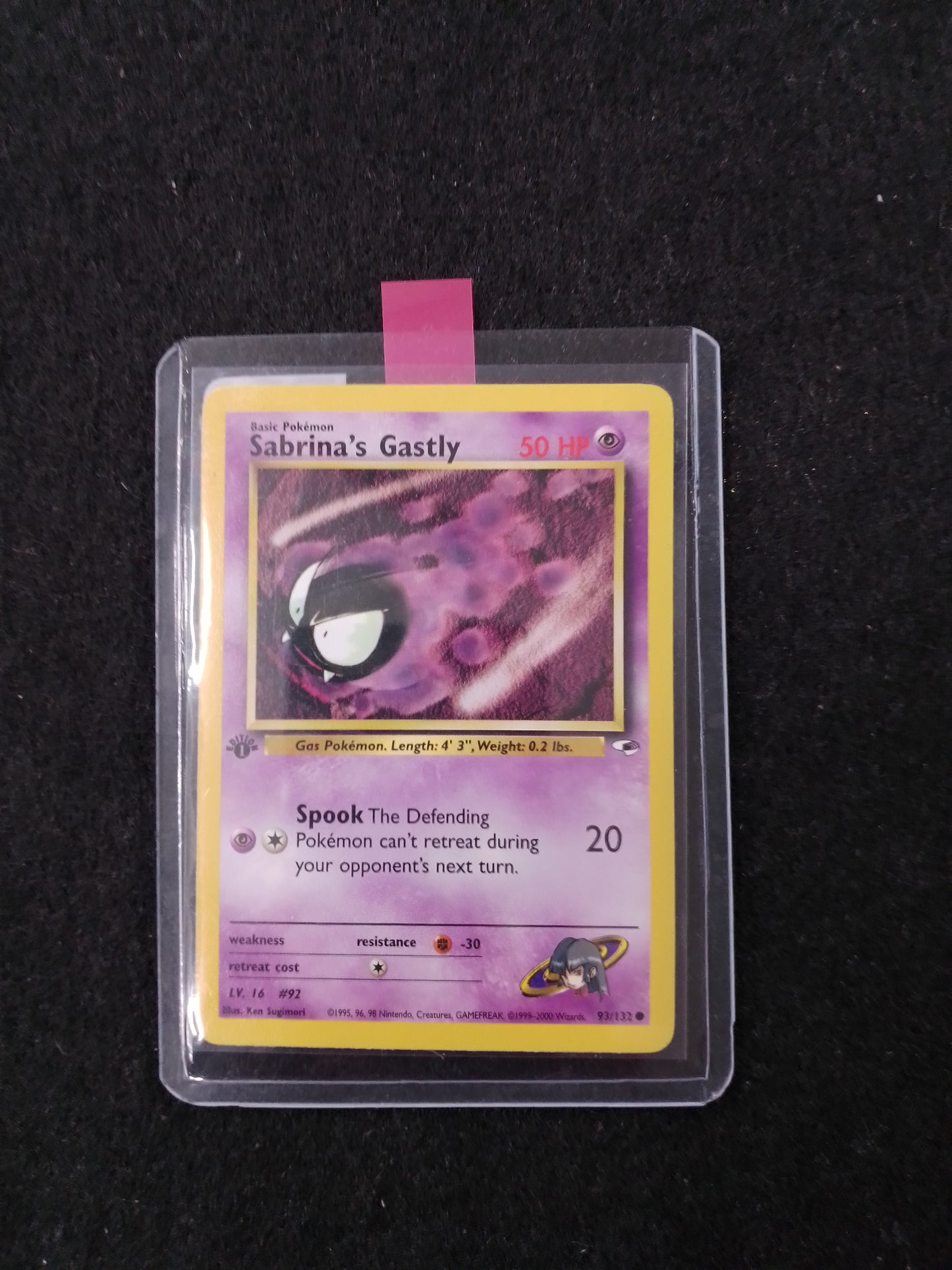 Pokemon Sabrina's Gastly 50HP 93/132 1995 Trading Card - N05301