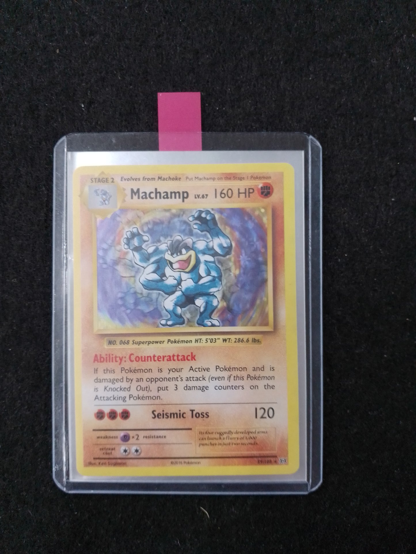 Pokemon Machamp LV.67 160HP 59/108 Trading Card - N05299