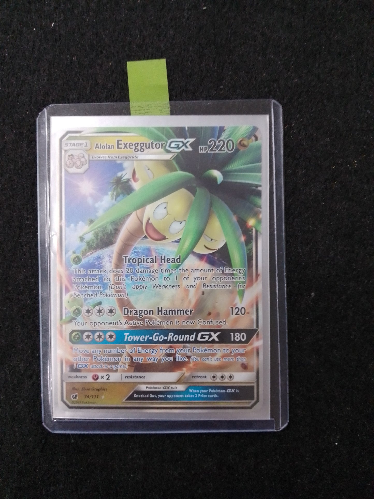 Pokemon Alolan Exeggutor 220HP 74/111 Trading Card - N05296