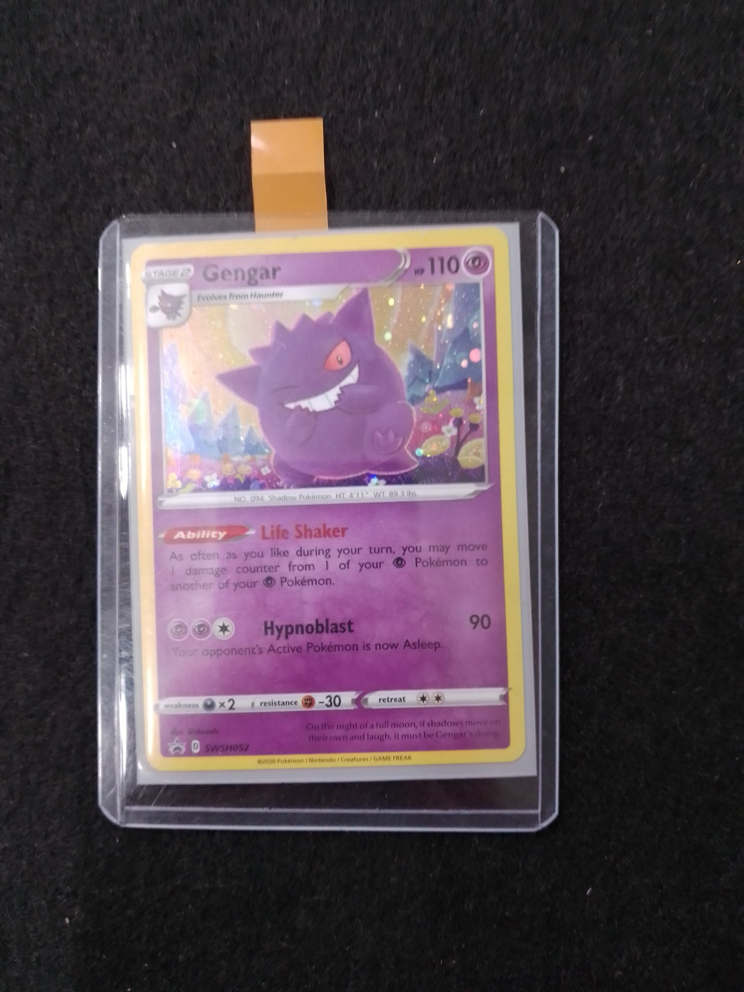 Pokemon Gengar 110HP Life Shaker Trading Card - N05294