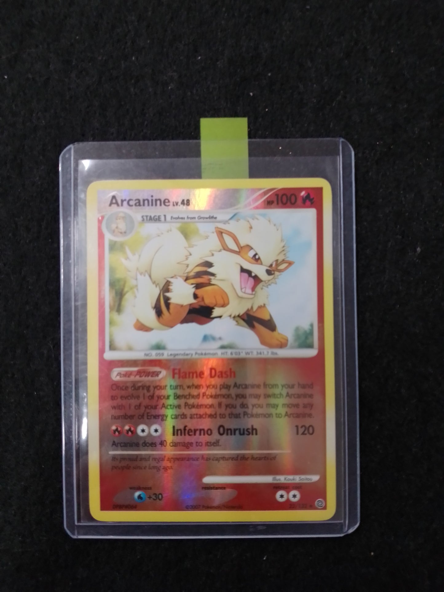 Pokemon Arcanine 100HP 22/132 Trading Card - N05291