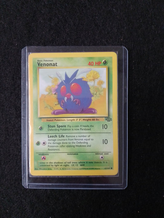 Pokemon Venonat 40HP 63/64 Trading Card 1995 - N05288