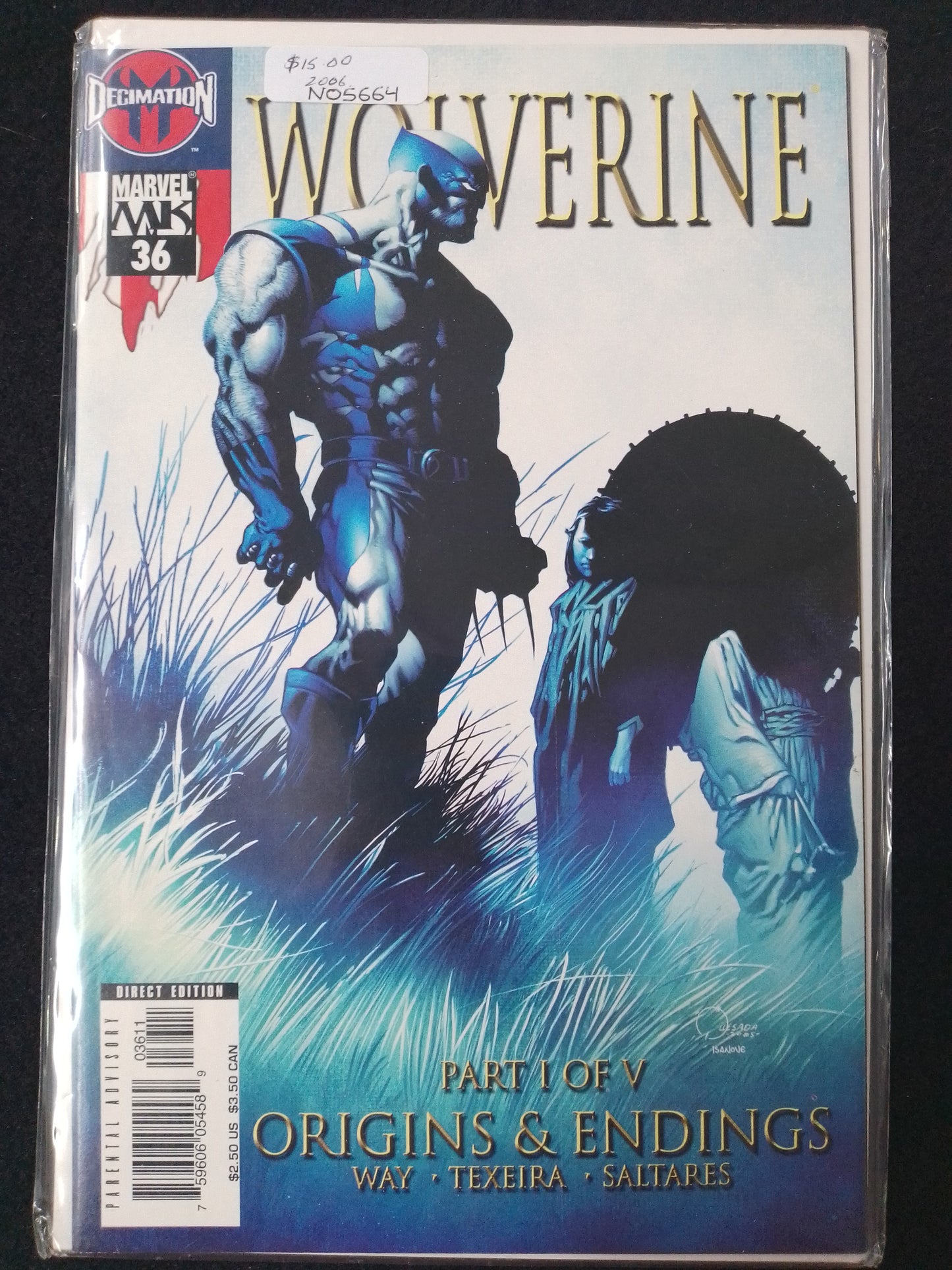 Wolverine #36 Origins & Endings 1 of 5 Comic Book - N05664