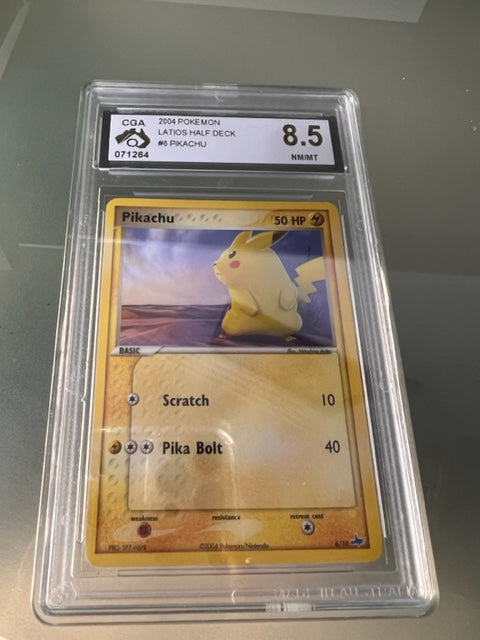 CGC 8.5 Pikachu -  Latios Half Deck 6/10 - Pokemon Card