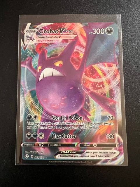 Crobat VMAX Sword & Shield Black Star Promo Shiny NM Foil Pokemon 99