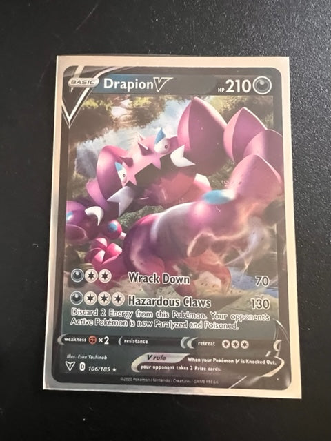 Pokémon TCG Drapion V Vivid Voltage 106/185 Regular Ultra Rare