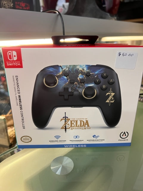 Nintendo Switch Enhanced Wireless Controller - Zelda Breath of the Wil ...