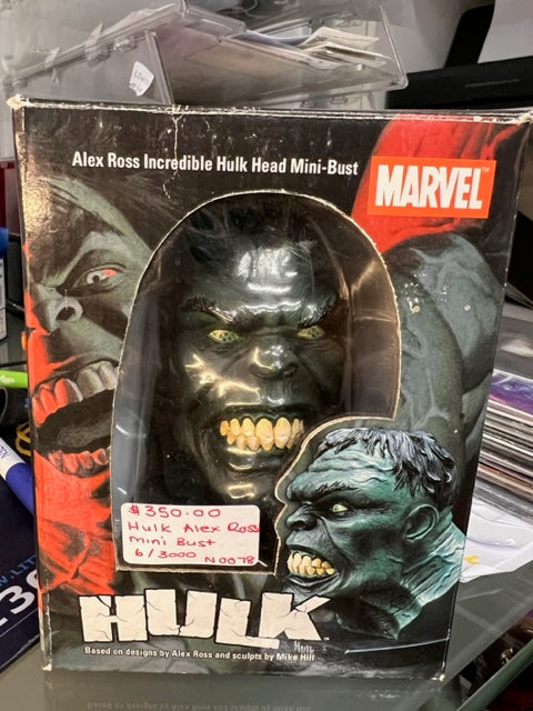 Alex Ross Immortal Incredible Hulk Head Mini Bust Prototype #6/3000