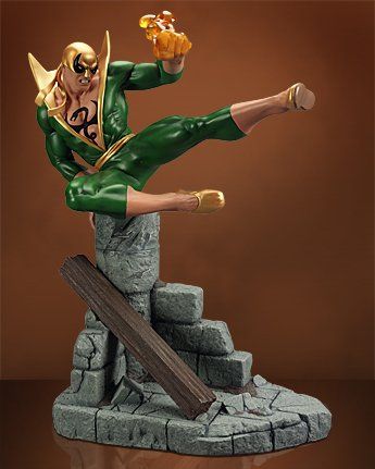 Hard Hero Marvel Comics Green Iron Fist Statue