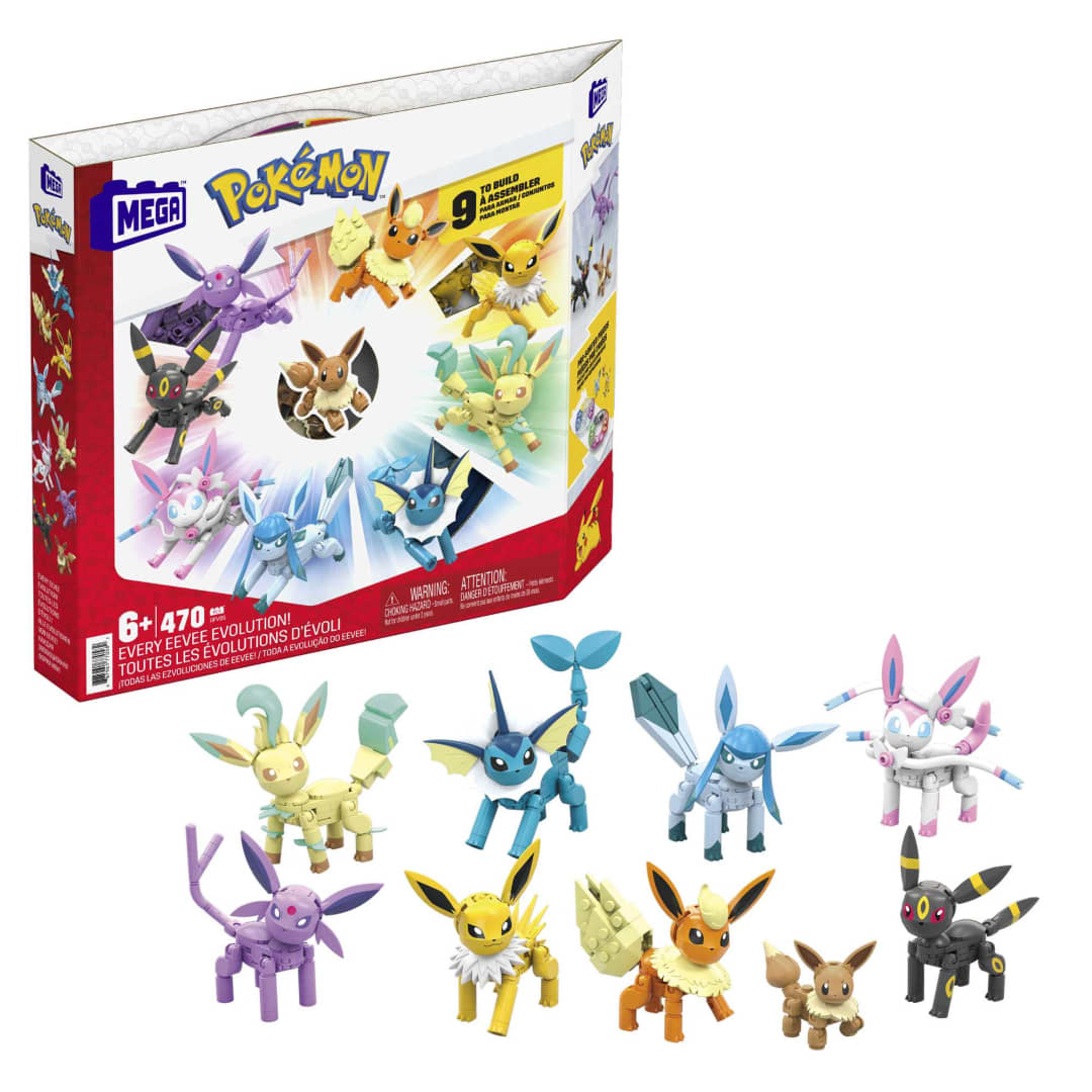 MEGA Pokémon Every Eevee Evolution 470 Pieces - N05613