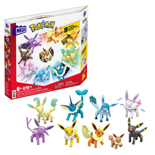 MEGA Pokémon Every Eevee Evolution 470 Pieces - N05613