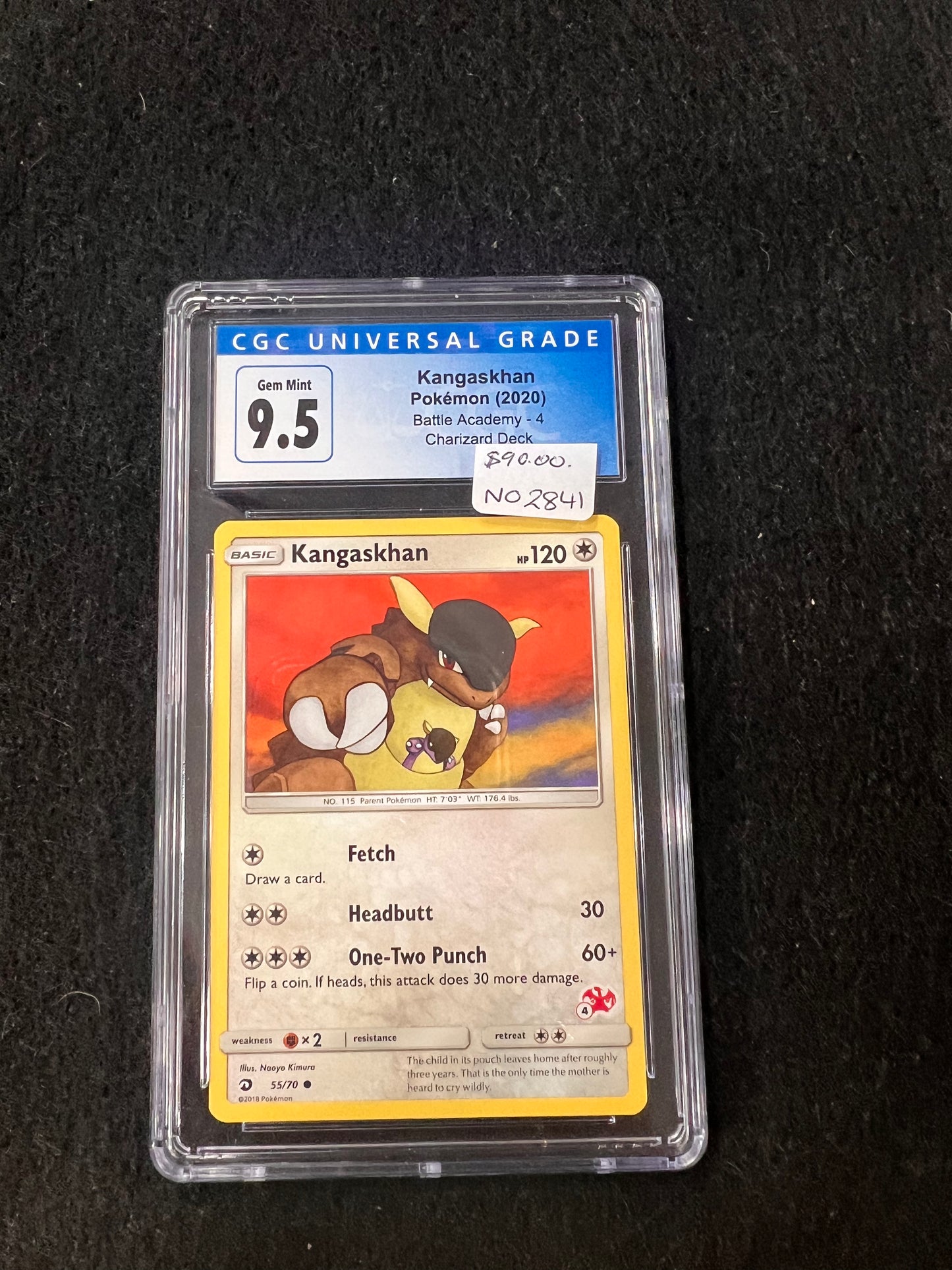 Pokemon Card Kangaskhan 9.5 Gem Mint