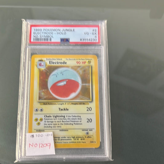 1999 Pokémon Jungle Electrode Holo No Symbol #2 VG-EX