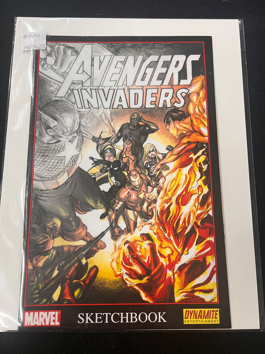 Marvel Avengers Invaders 2008 sketchbook