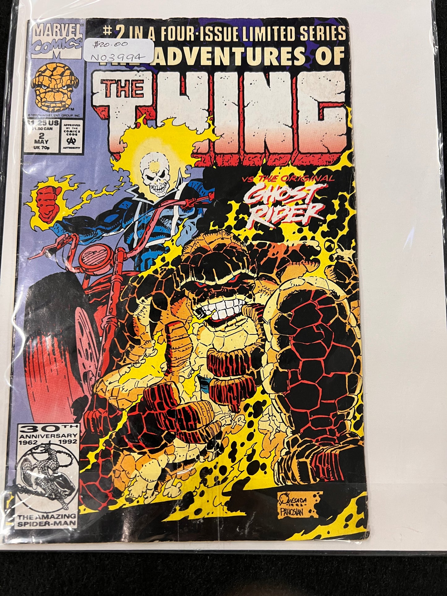 The Adventures Of The Thing Vol 1 #2 May 1992 Marvel Comics Comic Book